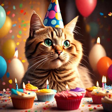 happy birthday cat photos